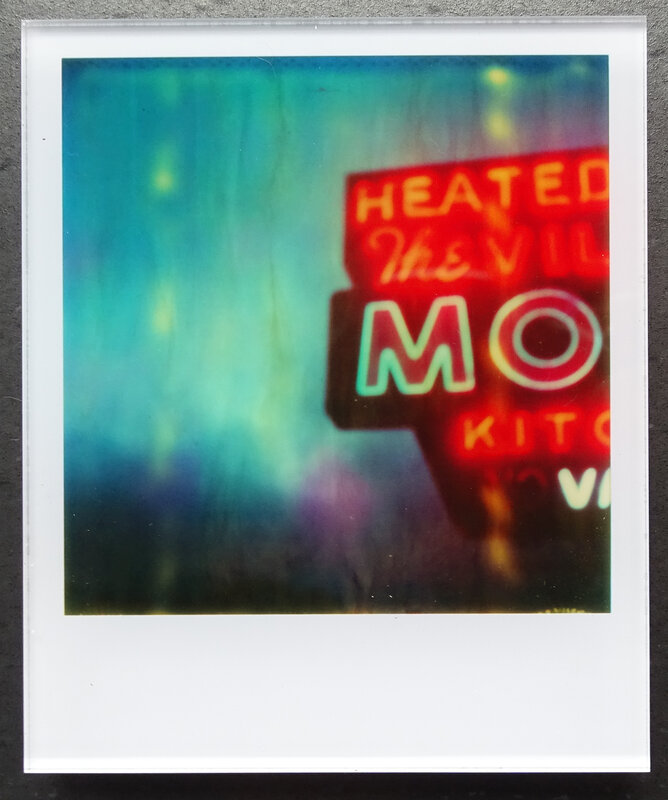 Stefanie Schneider, ‘Stefanie Schneider Minis 'Village Motel Blue' (Last Picture Show)’, 2005, Photography, Lambda digital Color Photographs based on a Polaroid. Sandwiched in between Plexiglass (thickness 0.7cm), Instantdreams
