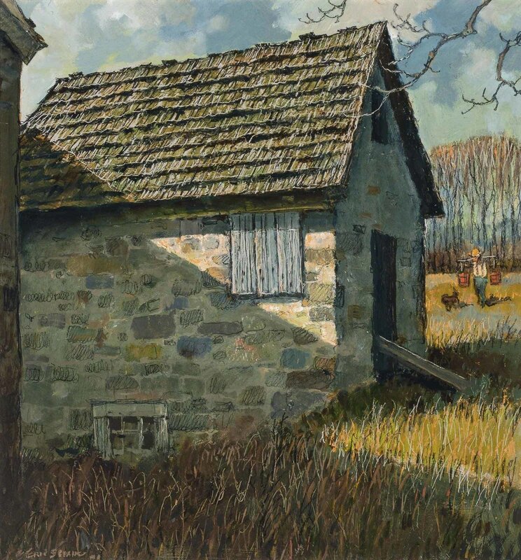Eric Sloane, ‘Spring House’, Painting, Oil on Masonite, Doyle