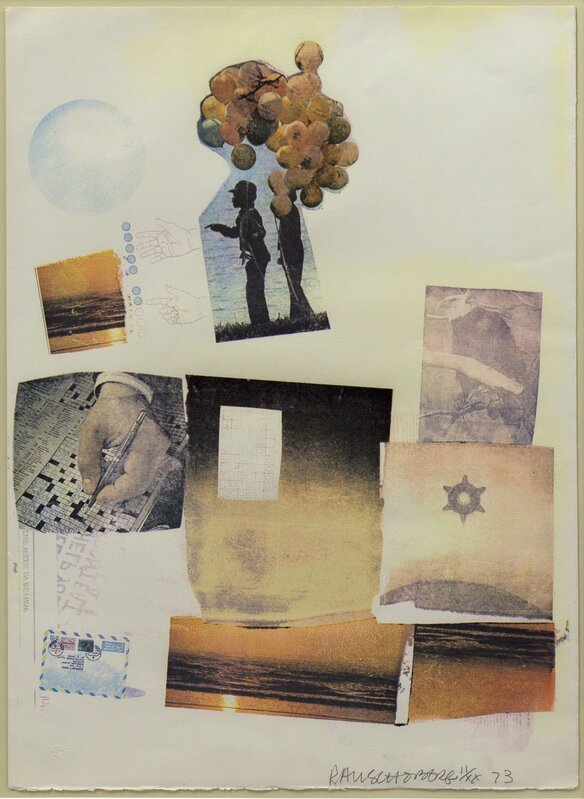 Robert Rauschenberg, ‘Support’, 1973, Print, Color lithograph, Capsule Gallery Auction