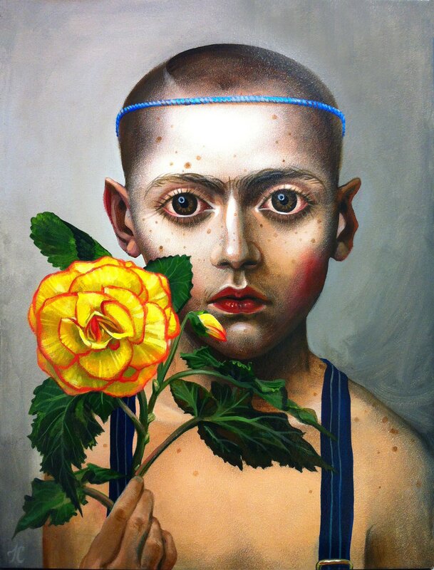 Timothy Cummings, ‘A Rare Flower’, 2011, Painting, Acrylic on wood, Catharine Clark Gallery