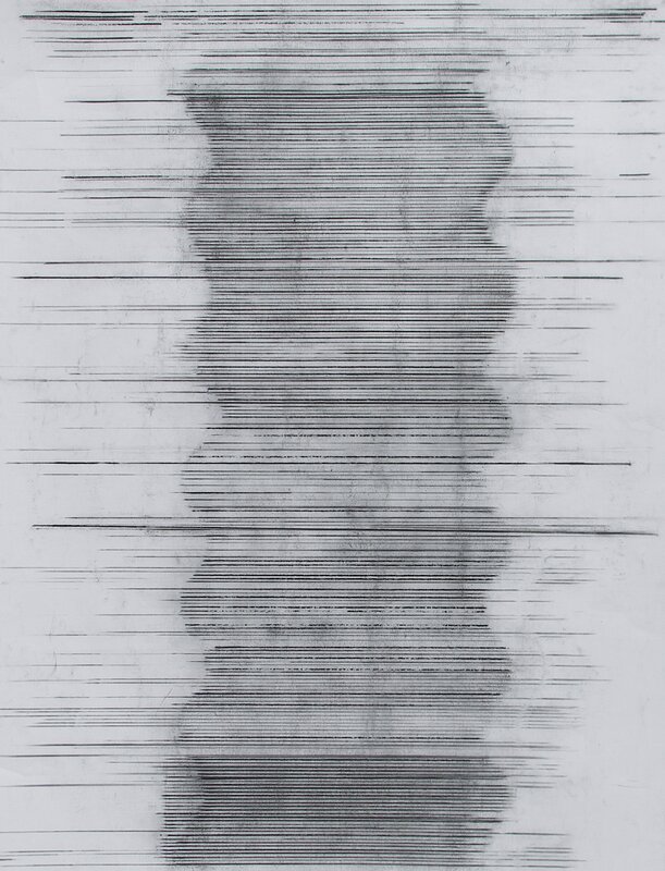 Nigel Bird, ‘Touch 3’, 2015, Drawing, Collage or other Work on Paper, Charcoal on paper, The Drawing Works