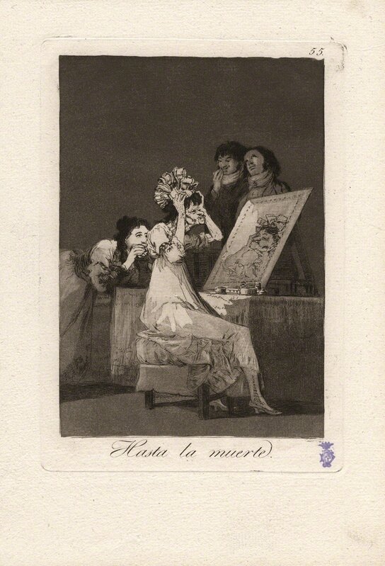Francisco de Goya, ‘Hasta la muerte. (Until death.)’, 1796-1797, Other, Etching, burnished aquatint, and drypoint on cream laid paper, Seattle Art Museum