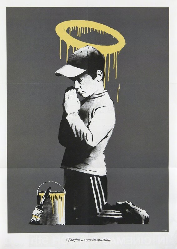 Banksy, ‘Forgive Us Our Trespassing’, 2010, Print, Offset lithograph in colours on wove with folds as issued, Roseberys