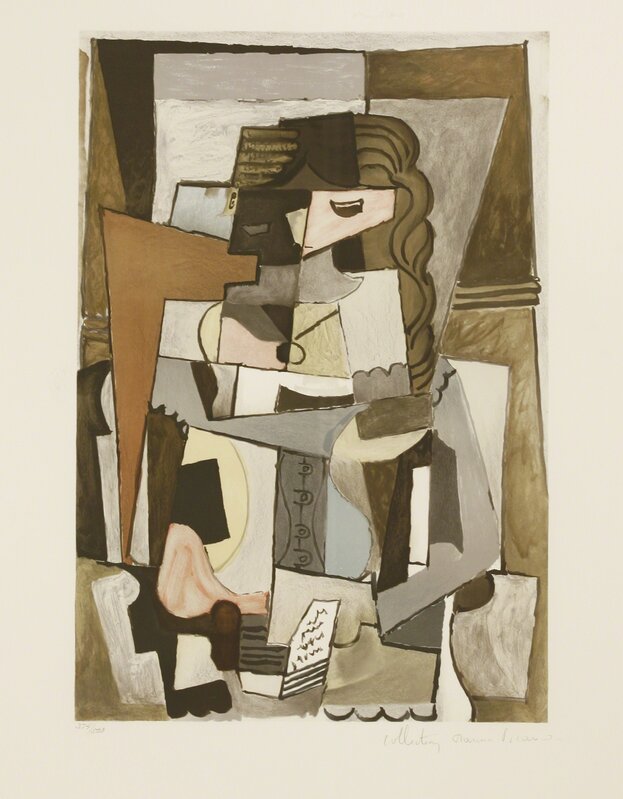 After Pablo Picasso, ‘Femme Au Corset, Lisant Un Livre’, 1982, Print, Lithograph in colours, Sworders
