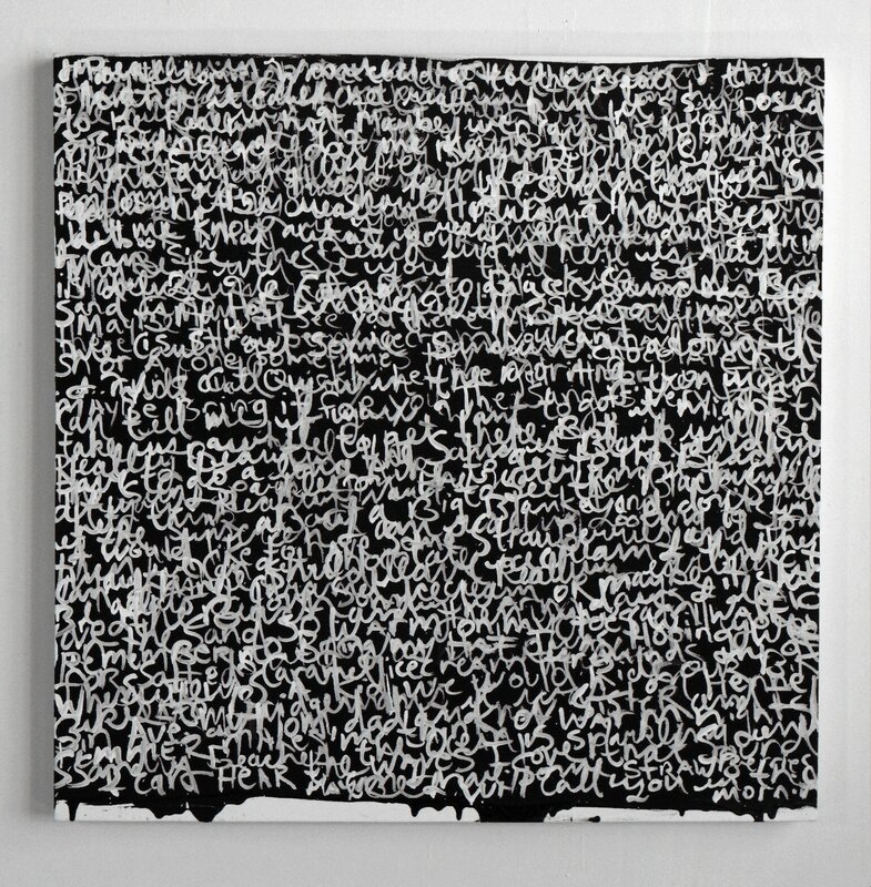 Anastasia Faiella, ‘Memories in White on Black #2’, 2015, Painting, Oil on canvas, Slate Contemporary