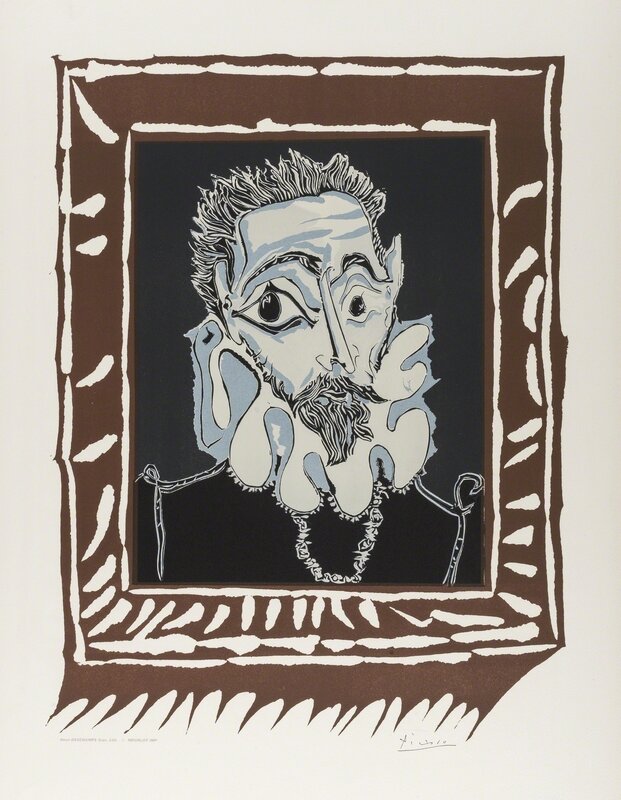 Pablo Picasso, ‘L'Homme à la Fraise (CZW.448)’, 1973, Print, Lithographic poster printed in colours, Forum Auctions
