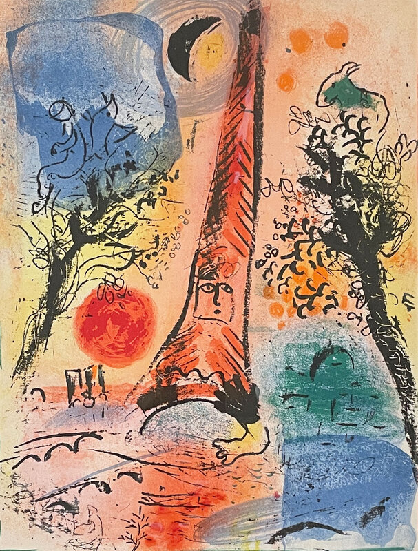 Marc Chagall, ‘Vision of Paris’, 1960, Print, Lithograph, Georgetown Frame Shoppe