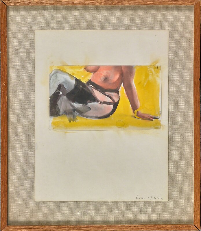 Claes Oldenburg, ‘Untitled (Nude)’, 1962, Drawing, Collage or other Work on Paper, Watercolor, gouache and photograph, Rago/Wright/LAMA/Toomey & Co.
