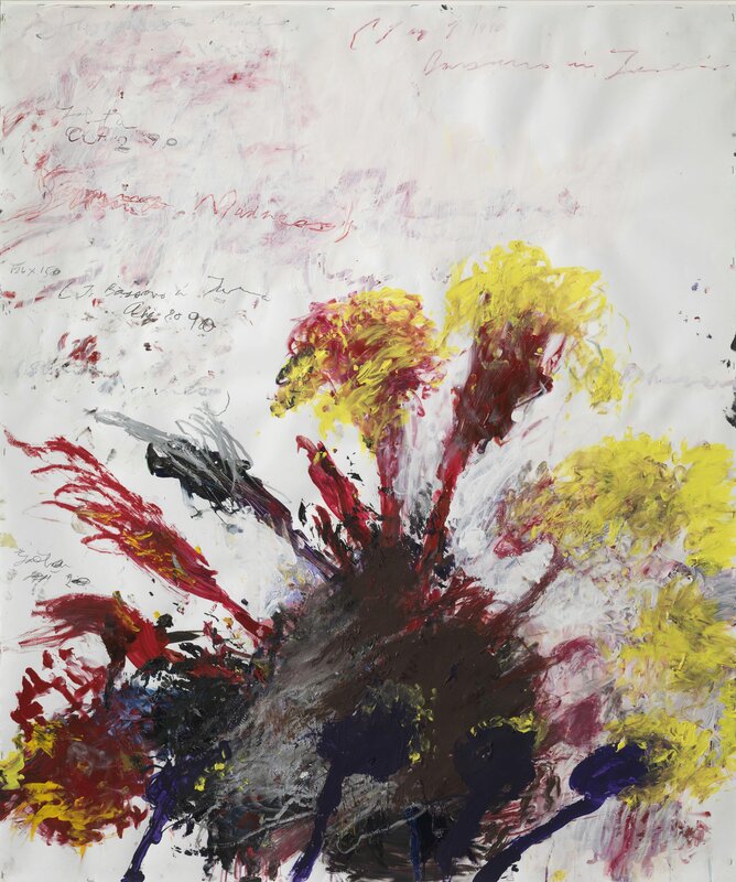 Cy Twombly, ‘Summer Madness (Gaeta/Bassano)’, 1990, Mixed Media, Oil paint , gouache , lead and Bunstift on paper, Museum Brandhorst