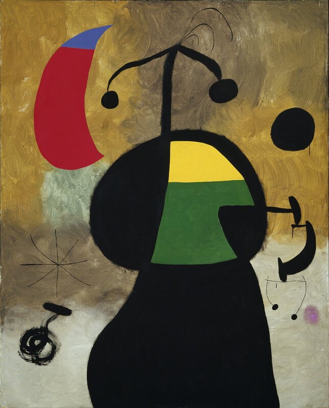 Joan Miró, ‘Woman before an Eclipse with Her Hair Disheveled by the Wind’, 1967, Painting, Oil paint on canvas, Hirshhorn Museum and Sculpture Garden