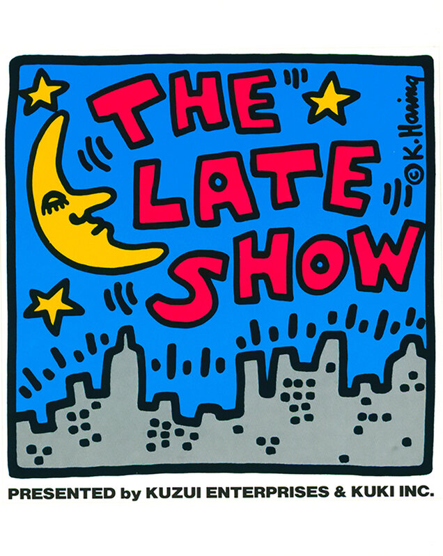 Keith Haring, ‘Keith Haring 'The Late Show' (1980s Haring Tokyo pop shop collectibles)’, c. 1988, Design/Decorative Art, Set of 3 adhesive stickers, Lot 180 Gallery