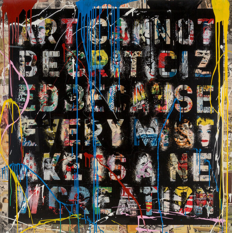 Mr. Brainwash, ‘Retrospect’, 2013, Painting, Silkscreen, stencilm acrylic and spray paint on paper, Heritage Auctions