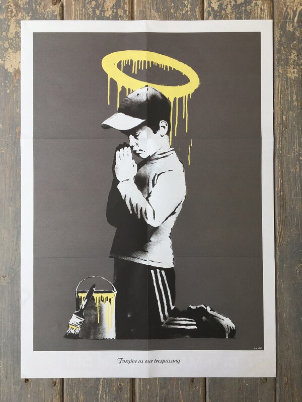 Banksy, ‘Forgive Us Our Trespassing (Poster) ’, 2010, Posters, Offset Lithograph On Paper (with Folds), Prescription Art