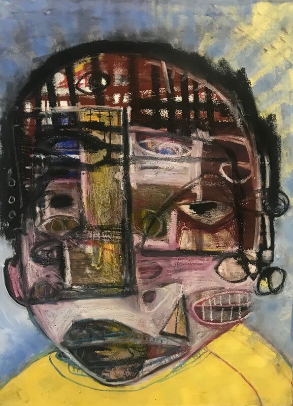 Genesis Tramaine, ‘Like Muva’, 2018, Painting, Acrylic, Spray Paint, Gouache, Paint Sticks and Oils on Canvas, Richard Beavers Gallery