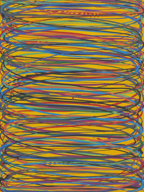Dan Christensen, ‘Rhymewriter (Yellow)’, 2003, Painting, Acrylic on canvas, Berry Campbell Gallery