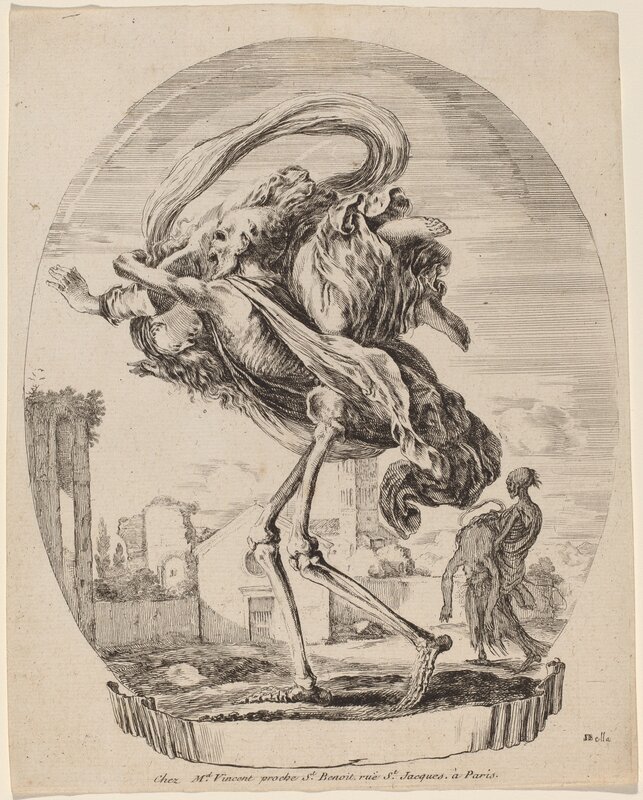 Stefano Della Bella, ‘Death Carrying a Woman’, probably 1648, Print, Etching and engraving, National Gallery of Art, Washington, D.C.