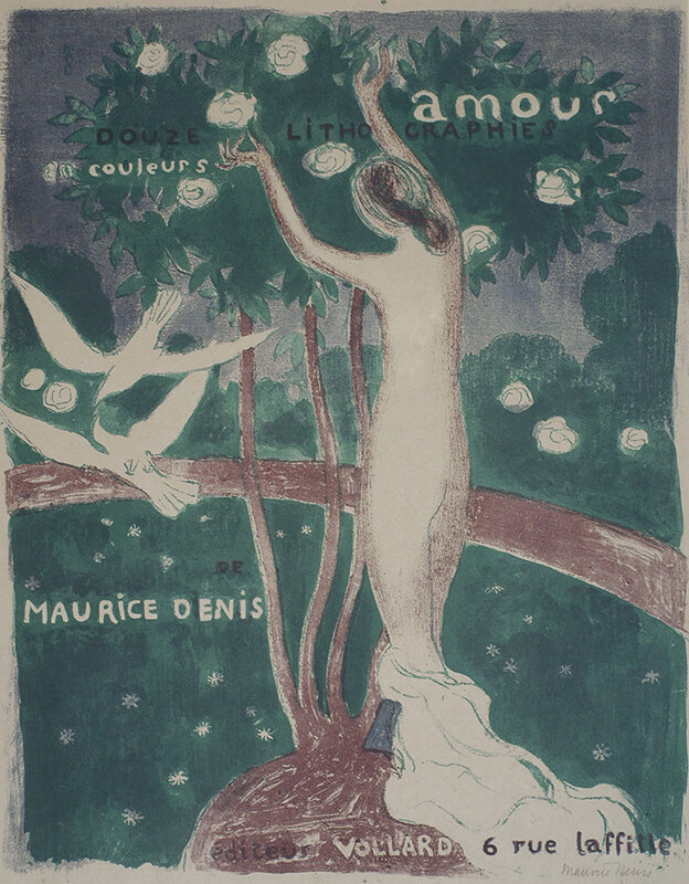 Maurice Denis, ‘Cover for the Amour Suite (Couverture pour la Suite Amour)’, 1898-99, Print, Lithograph printed in colors on paper, William P. Carl Fine Prints