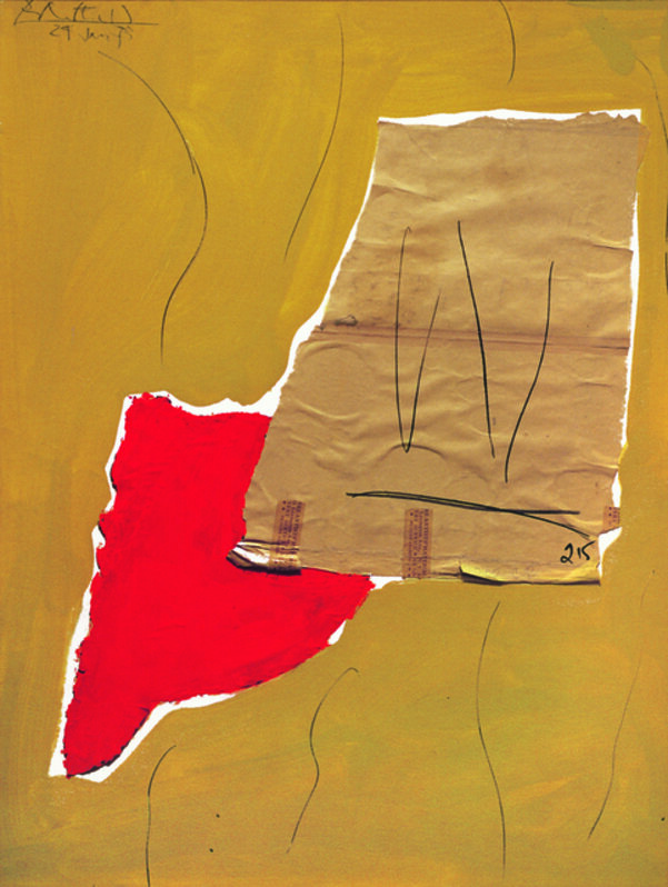 Robert Motherwell, ‘Birthday’, 1973, Mixed Media, Acrylic, pasted papers, and graphite on Upson board, Dedalus Foundation