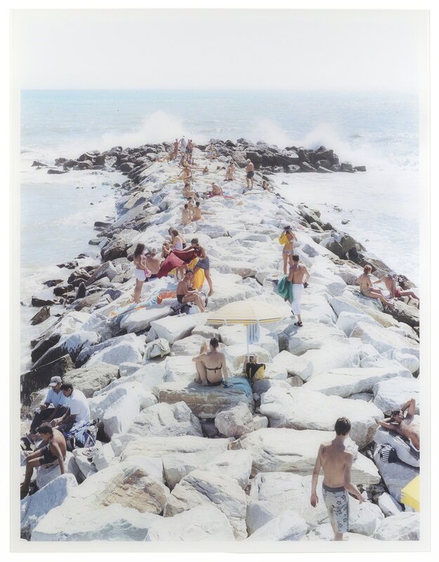 Massimo Vitali, ‘Madima Wave Verticale, (from A Portfolio of Landscapes and Figures)’, Photography, Color offset lithograph printed on 300gsm Consort Royal paper; Steidl Verlag, Göttingen, Germany, pub.; Brancolini Grimaldi, Rome and Florence, prntr., John Moran Auctioneers