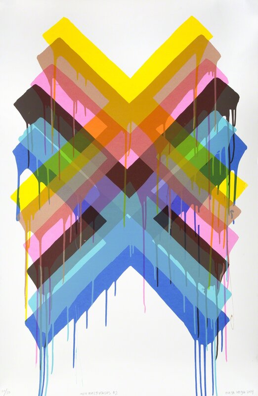 Maya Hayuk, ‘Multiverses #2’, 2014, Print, Screenprint on paper, Julien's Auctions