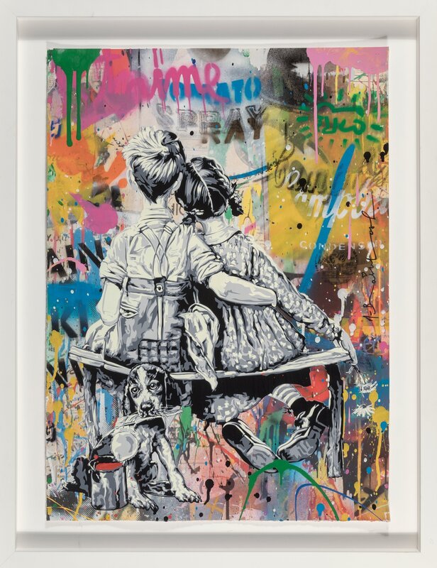Mr. Brainwash, ‘Work Well Together’, 2019, Drawing, Collage or other Work on Paper, Screenprint, acrylic, and spray paint on wove paper, Heritage Auctions