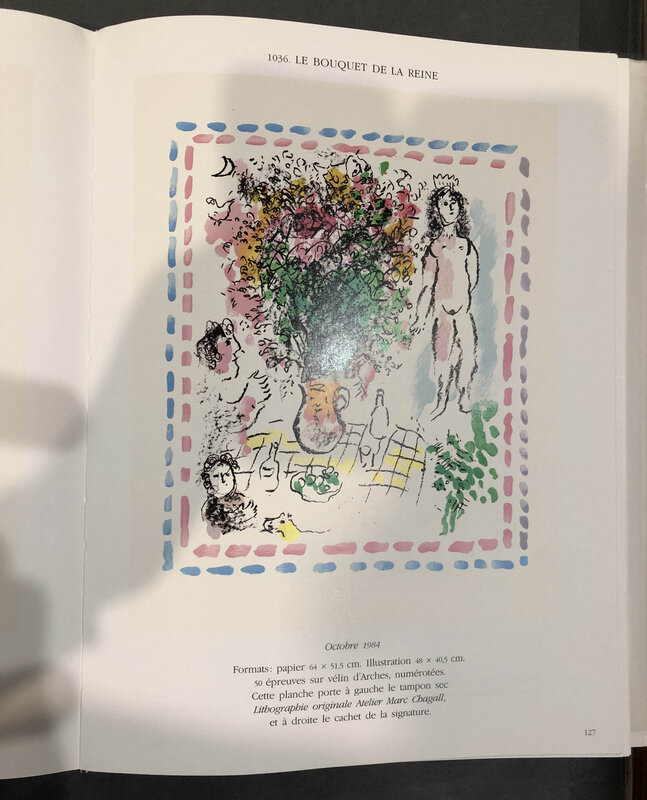 Marc Chagall, ‘Le Bouquet de La Reine’, 1985, Print, Lithograph, Georgetown Frame Shoppe