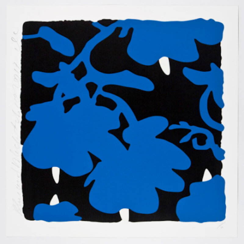Donald Sultan, ‘Donald Sultan, Blue and Black, Feb 20, 2017’, 2017, Print, Silkscreen, Oliver Cole Gallery