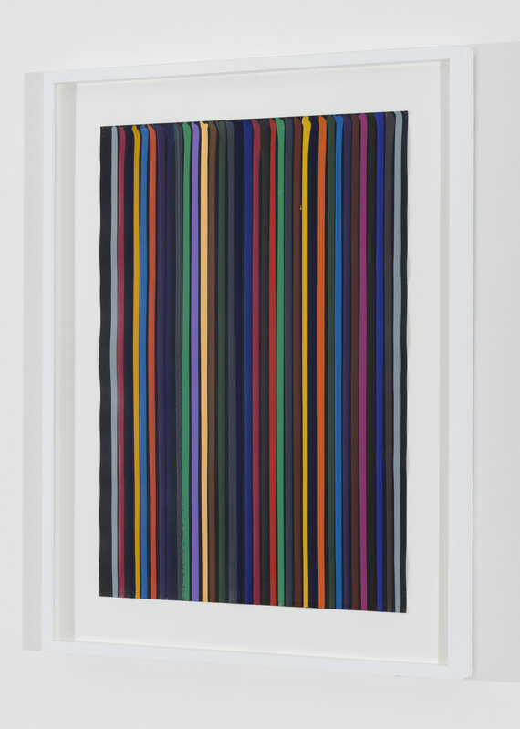 Ian Davenport, ‘Poured Lines, Jet Black No.1’, 2005, Drawing, Collage or other Work on Paper, Water-based paints on paper, Gazelli Art House
