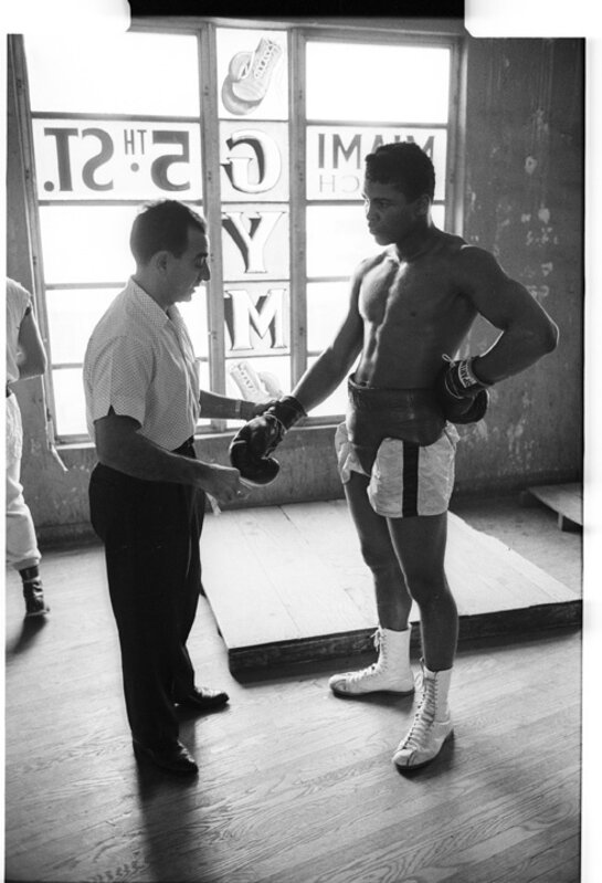 Marvin E. Newman, ‘Cassius Clay with Trainer Angelo Dundee, Fifth Street Gym, Miami’, 1963, Photography, Archival Pigment Print, TASCHEN