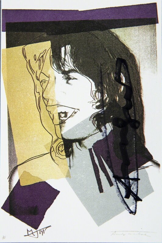 Andy Warhol, ‘Mick Jagger FS.II.142 Gallery Invitation Announcement’, 1975, Print, Lithograph, Modern Artifact