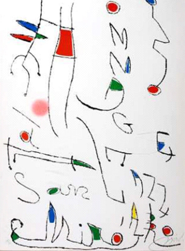 Joan Miró, ‘Hommage a San Lazzaro’, 1977, Mixed Media, Color etching and aquatinted Rives paper, LaMantia Fine Art Inc.