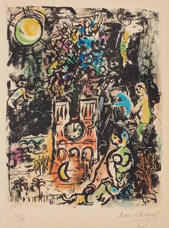 Marc Chagall, ‘L'Arbre de Jessé (Jesse's Tree) (M. 297)’, 1960, Print, Lithograph in colors, on Arches paper, with margins., Phillips