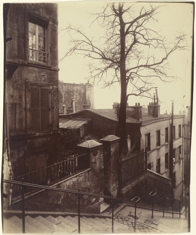 Eugène Atget, ‘Staircase, Montmartre’, 1921, Albumen silver print, J. Paul Getty Museum