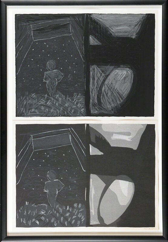 Jennifer Losch Bartlett, ‘In the Garden #190’, 1982, Print, Diptych with one screenprint and one woodcut, Rago/Wright/LAMA/Toomey & Co.