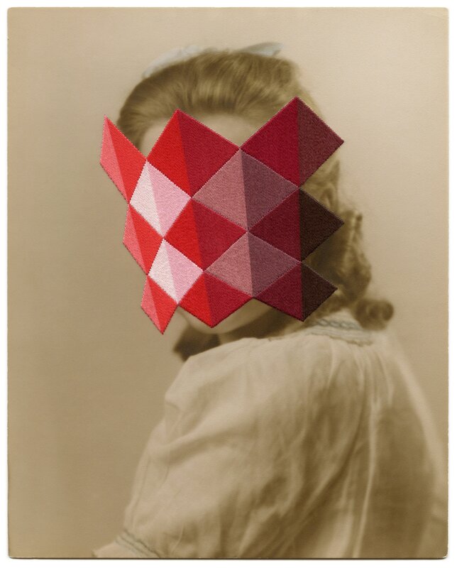 Julie Cockburn, ‘Troublemaker’, 2015, Photography, Hand embroidery on found photograph, PHOTOFAIRS | Insights 