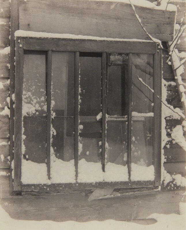 Alfred Stieglitz, ‘Window: Wood, Glass, Snow’, 1923, Photography, Gelatin silver print, flush-mounted and mounted again, Phillips