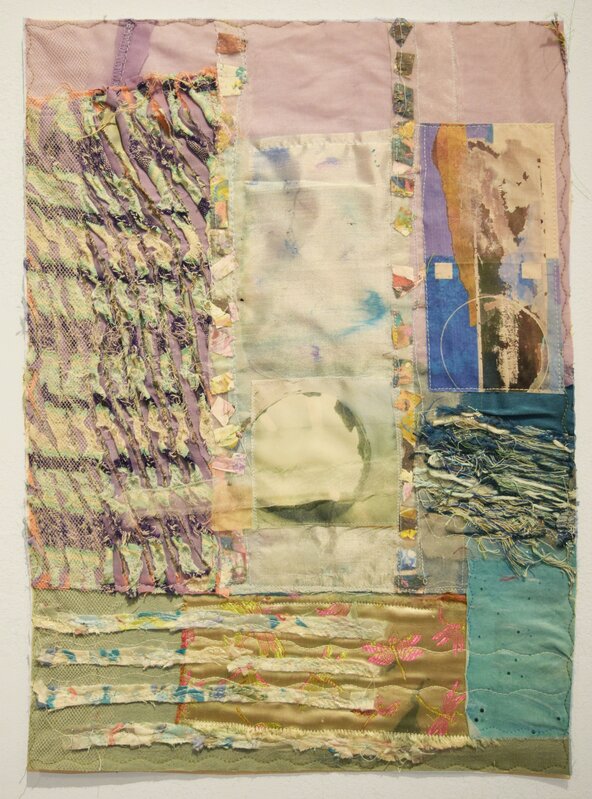 Alyson Vega, ‘The Hole in my Pier’, 2018, Textile Arts, Photo on fabric, paint chips, fibers, Fountain House Gallery