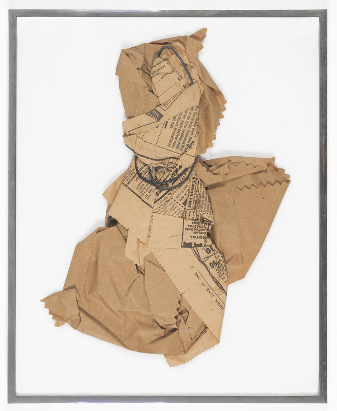 William Anastasi, ‘Brown-Paper & Wire’, 1965, Sculpture, Mixed media, Galerie Jocelyn Wolff