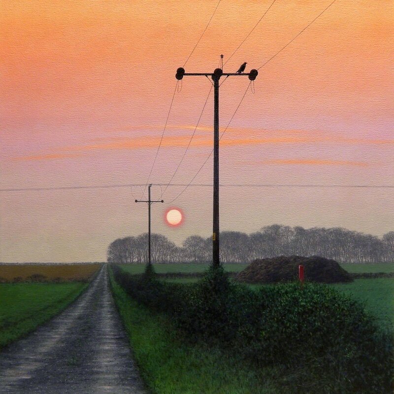 Steve Whitehead, ‘Ganton Wold Sunset (Twilight)’, Painting, Acrylic on canvas, Plus One Gallery