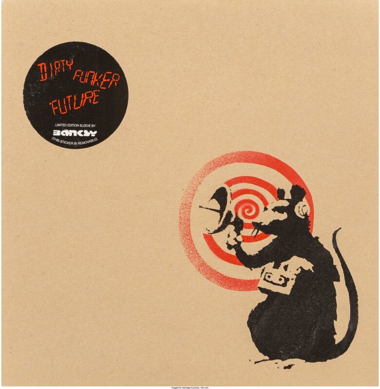 Banksy, ‘Dirty Funker Radar Rat "Future" brown’, 2007, Print, Silkscreen with colors on record sleeve and vinyl record, Heritage Auctions