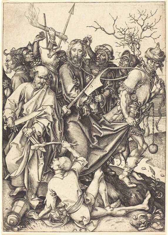 Martin Schongauer, ‘The Betrayal and Capture of Christ’, ca. 1480, Print, Engraving on laid paper, National Gallery of Art, Washington, D.C.