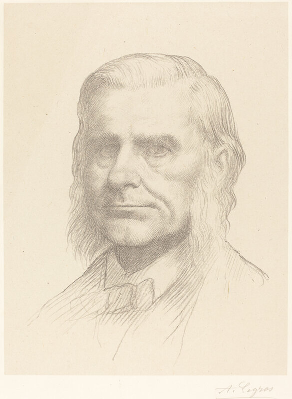 Alphonse Legros, ‘Professor Huxley, 2nd plate’, Print, Lithograph, National Gallery of Art, Washington, D.C.