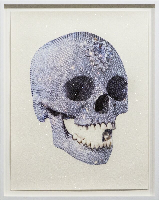 Damien Hirst, ‘For the Love of God (white)’, 2011, Print, Silkscreen print in colors with diamond dust, Heather James Fine Art Gallery Auction