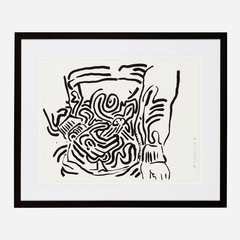 Keith Haring, ‘Untitled (from the Bad Boys portfolio)’, 1986, Print, Screenprint on BFK Rives, Rago/Wright/LAMA/Toomey & Co.