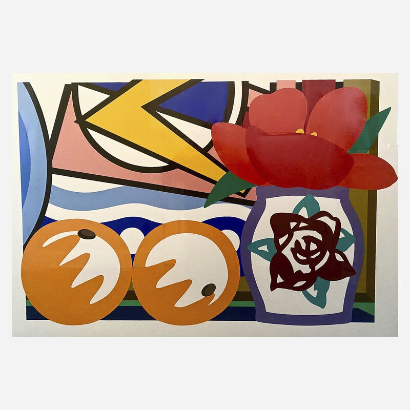 Tom Wesselmann, ‘Still Life With Lichtenstein And Two Oranges’, 1993, Print, Screenprint in colors on museum board, Artsy x Rago/Wright