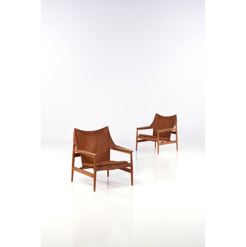 Hans Olsen, ‘Pair of armchairs’, années 1960, Design/Decorative Art, Teck et daim, PIASA