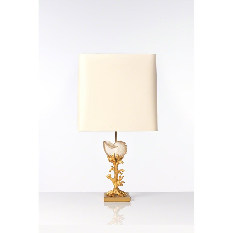 ‘Table lamp’, around 1970, Design/Decorative Art, Bronze doré et altuglas, PIASA