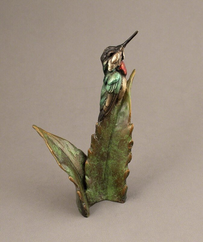 Bryce Pettit, ‘Hummingbird on Agave’, 2018, Sculpture, Bronze, Blue Rain Gallery