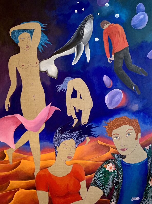 Julien Calot, ‘The dunes’, 2020, Painting, Acrylic paint on canvas, Galerie Claire Corcia