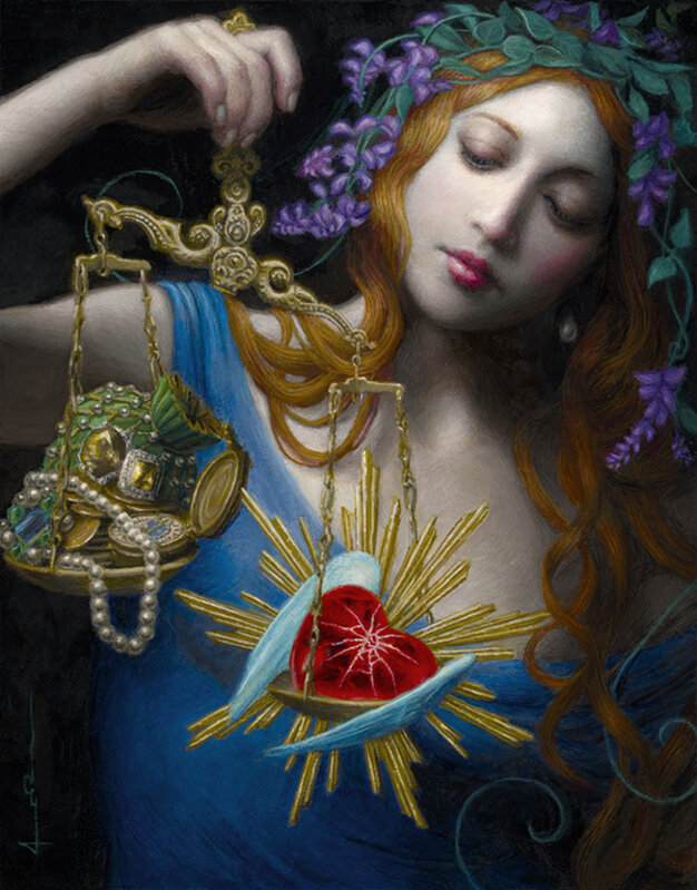 Chie Yoshii, ‘Weight of the Heart’, 2017, Painting, Oil on wood panel, Haven Gallery